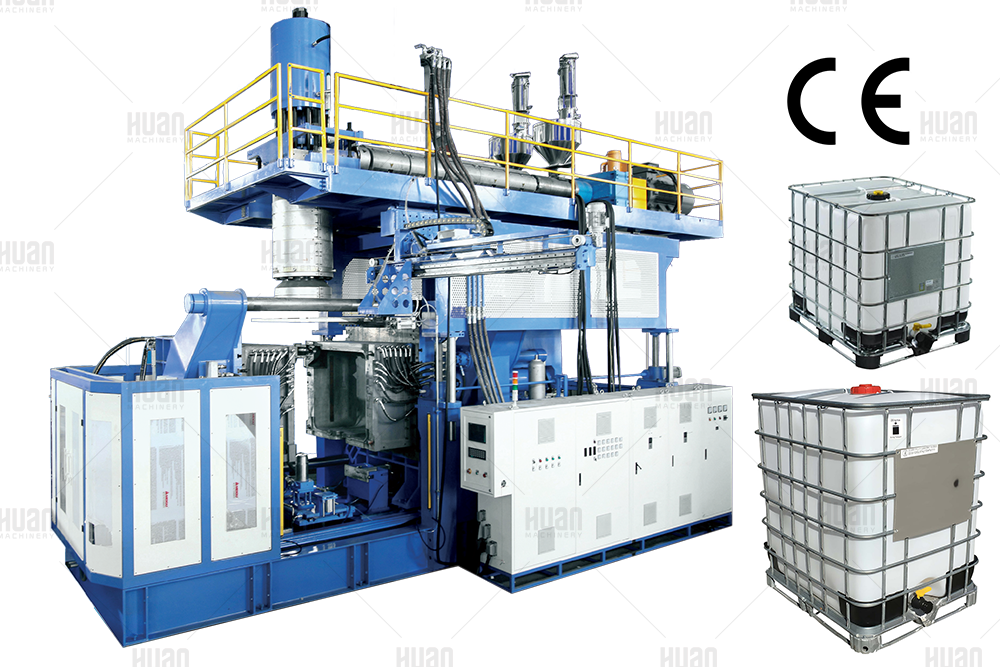 3 Katlı IBC Tankı HDPE Konteyner Ekstrüzyon Şişirme Makinesi